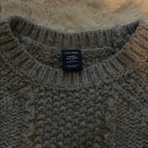 Grey toddler Gap sweater 12-18m - Picture 3 of 3